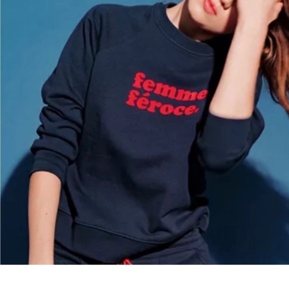 SOLD OUT NYC Tops - SOLD OUT NYC The Femme Féroce Cotton Sweatshirt